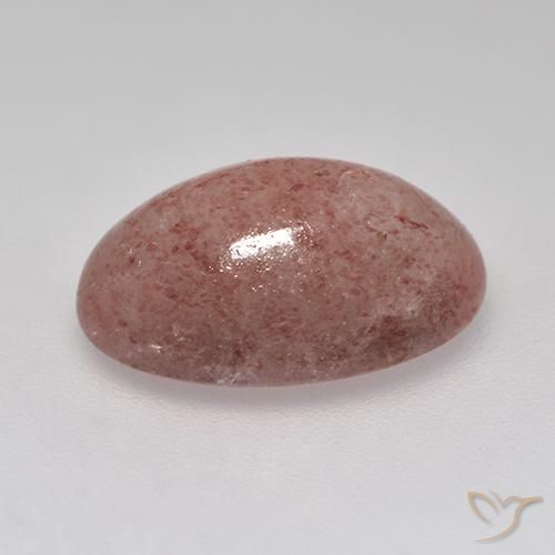 Quarzo fragola Rosa medio-scuro naturale da 5.05 ct, Ovale, Traslucido