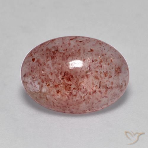 4.55ct Naturale Rosa rosa Quarzo Fragola, Ovale, Traslucido