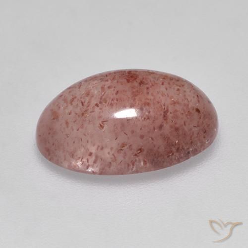 Quarzo fragola Rosa rosa naturale da 4.55 ct, Ovale, Traslucido