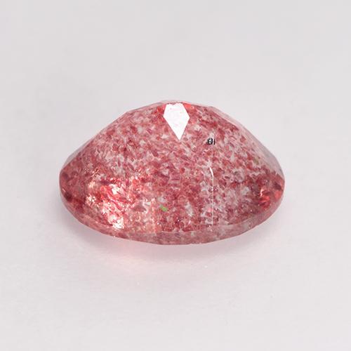 Quarzo fragola Rosa medio naturale da 1.77 ct, Taglio ovale, Traslucido
