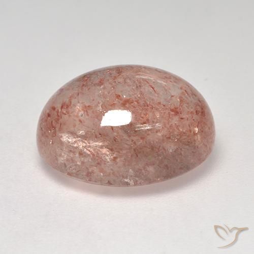 Quarzo fragola Rosa medio-chiaro naturale da 7.39 ct, Ovale, Trasparente