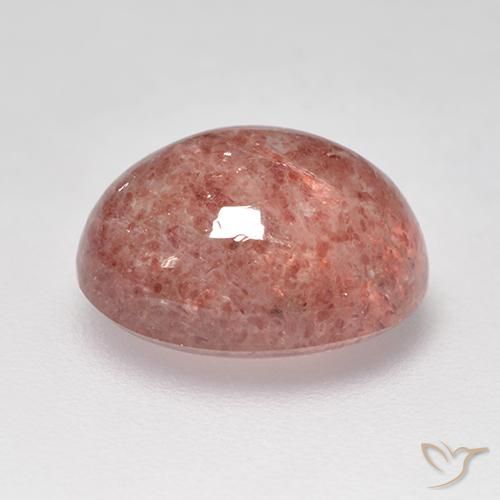 Quarzo fragola Rosa rosa naturale da 3.85 ct, Ovale, Traslucido