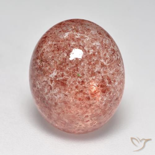 8.00ct Naturale Rosa medio Quarzo Fragola, Ovale, Traslucido