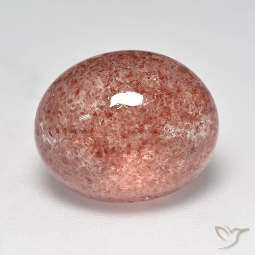 Quarzo fragola Rosa medio naturale da 8.00 ct, Ovale, Traslucido