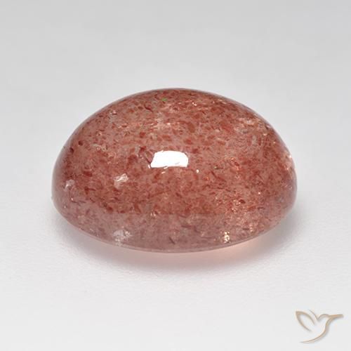 Quarzo fragola Rosa medio naturale da 8.00 ct, Ovale, Traslucido