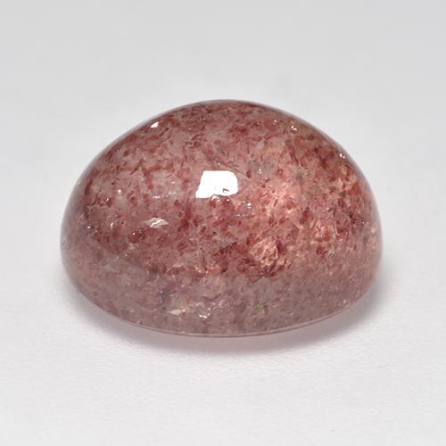 Quarzo fragola Rosa rosa naturale da 6.97 ct, Taglio ovale, Traslucido