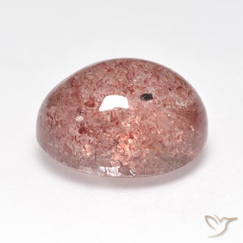 Quarzo fragola rosa lampone naturale da 7.14 ct, Ovale, Traslucido