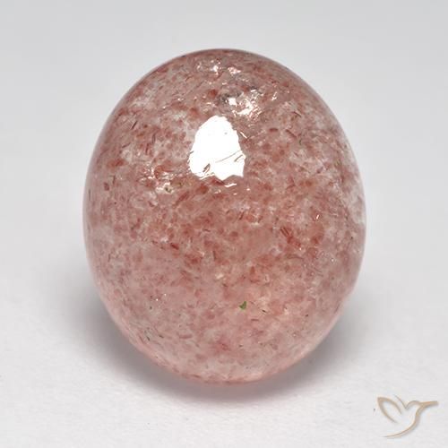5.78ct Naturale Rosa chiaro Quarzo Fragola, Ovale, Traslucido