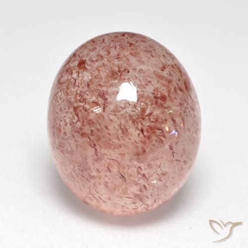 7.15ct Naturale Rosa chiaro Quarzo Fragola, Ovale, Traslucido
