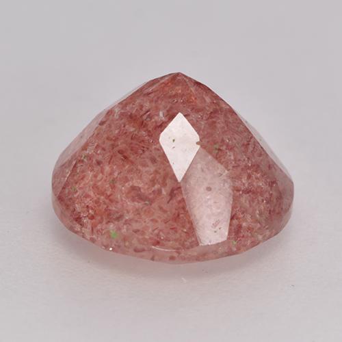 Quarzo fragola Rosa rosa naturale da 3.65 ct, Taglio rotondo, Traslucido