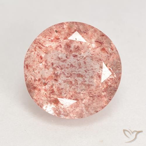 3.60ct Naturale Rosa medio Quarzo Fragola, Rotondo, Traslucido