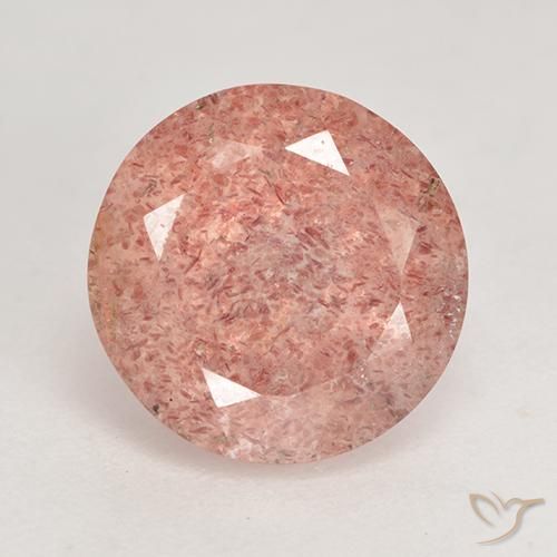 3.61ct Naturale Rosa medio Quarzo Fragola, Rotondo, Traslucido