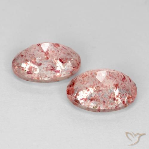 Gemme di Quarzo fragola Rosa shocking chiaro naturale da 2.47 ct, Ovale, Trasparente