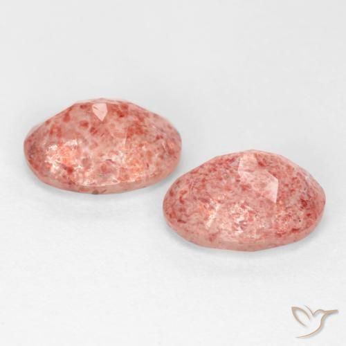 Gemme di Quarzo fragola Rosa chiaro naturale da 2.49 ct, Ovale, Traslucido