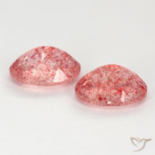 Gemme di Quarzo fragola Rosa palissandro naturale da 2.33 ct, Ovale, Traslucido