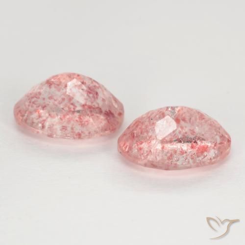 Gemme di Quarzo fragola Rosa medio-chiaro naturale da 2.38 ct, Ovale, Traslucido