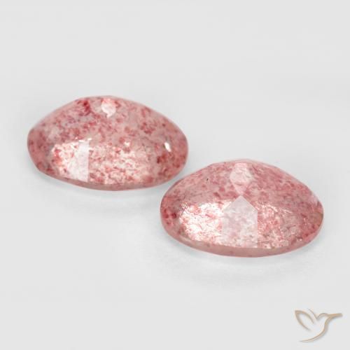 Gemme di Quarzo fragola Rosa shocking chiaro naturale da 2.33 ct, Ovale, Traslucido