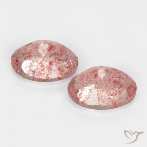 Gemme di Quarzo fragola Rosa chiaro naturale da 2.62 ct, Ovale, Trasparente