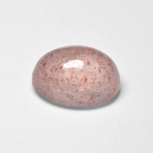 Quarzo fragola naturale rosa da 1,04 ct, taglio ovale, traslucido