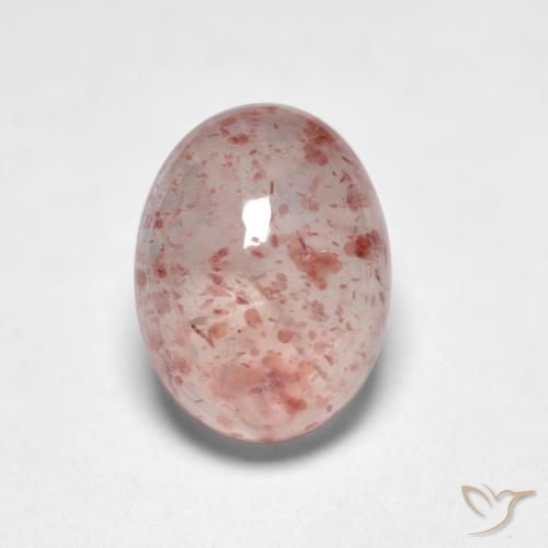 1.82ct Naturale Rosa chiaro Quarzo Fragola, Ovale, Trasparente