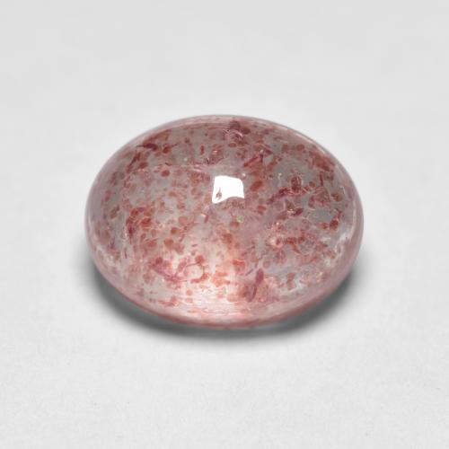Quarzo fragola Rosa chiaro naturale da 1.72 ct, Taglio ovale, Trasparente