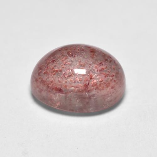 Quarzo fragola Rosa chiaro naturale da 1.72 ct, Taglio ovale, Trasparente