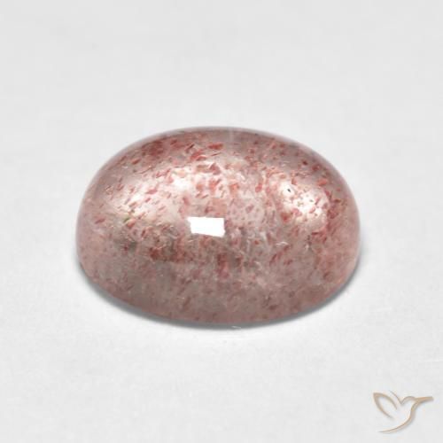Quarzo fragola Rosa chiaro naturale da 1.43 ct, Ovale, Trasparente