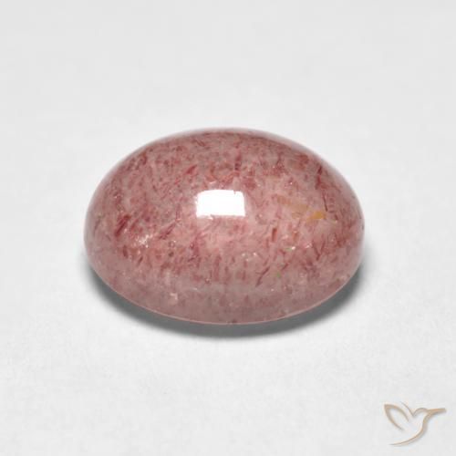 Quarzo fragola Rosa medio naturale da 1.70 ct, Ovale, Trasparente