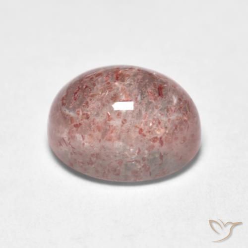 Quarzo fragola Rosa chiaro gomma da masticare naturale da 1.83 ct, Ovale, Trasparente