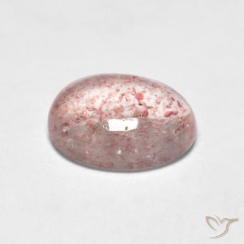 Quarzo fragola Rosa chiaro naturale da 1.27 ct, Ovale, Trasparente