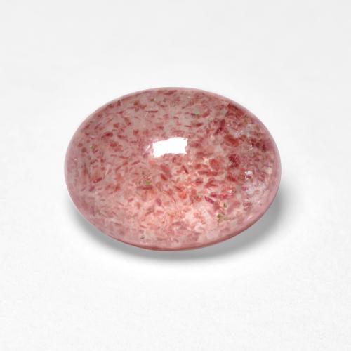 Quarzo fragola Rosa rosa naturale da 1.49 ct, Taglio ovale, Traslucido