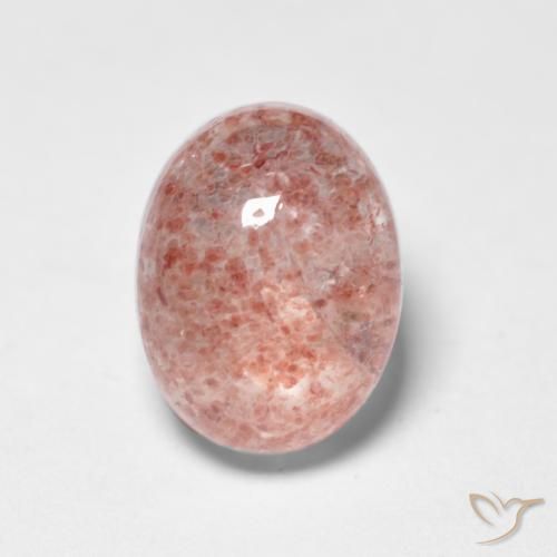 1.83ct Naturale Rosa medio Quarzo Fragola, Ovale, Traslucido
