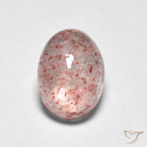 1.07ct Naturale Rosa chiaro Quarzo Fragola, Ovale, Trasparente