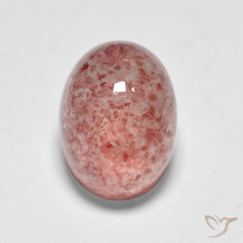 1.82ct Naturale Rosa medio Quarzo Fragola, Ovale, Traslucido