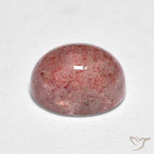 Quarzo fragola Rosa medio naturale da 1.82 ct, Ovale, Traslucido