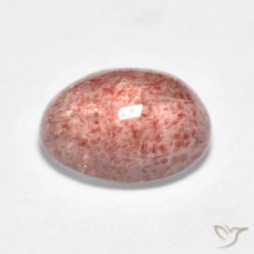 Quarzo fragola rosa lampone naturale da 1.44 ct, Ovale, Traslucido