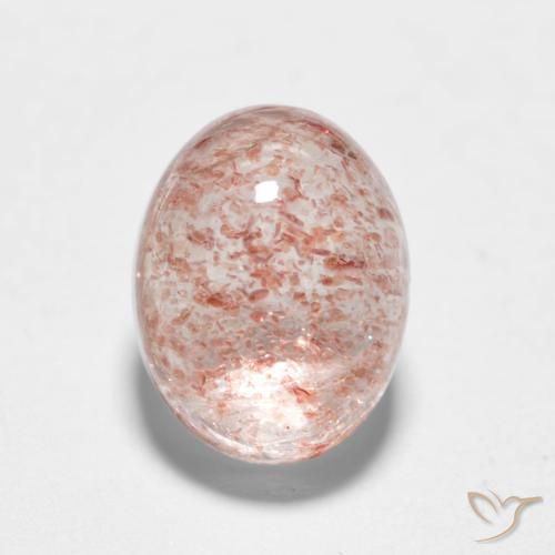 1.88ct Naturale Rosa chiaro Quarzo Fragola, Ovale, Traslucido