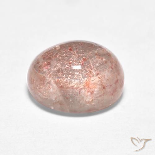 Quarzo fragola Rosa chiaro naturale da 1.88 ct, Ovale, Traslucido