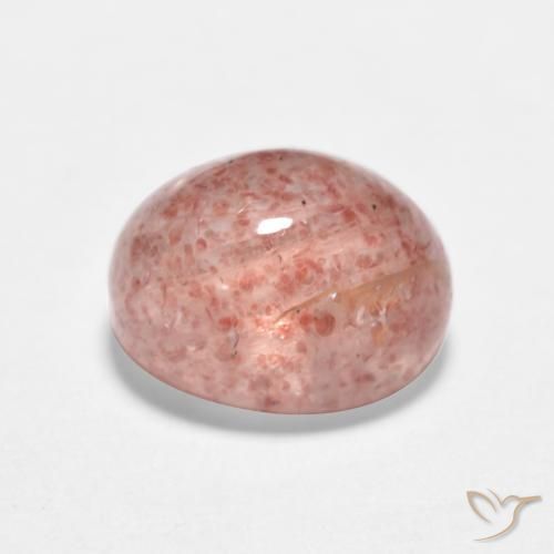 Quarzo fragola Rosa terroso naturale da 1.92 ct, Ovale, Traslucido