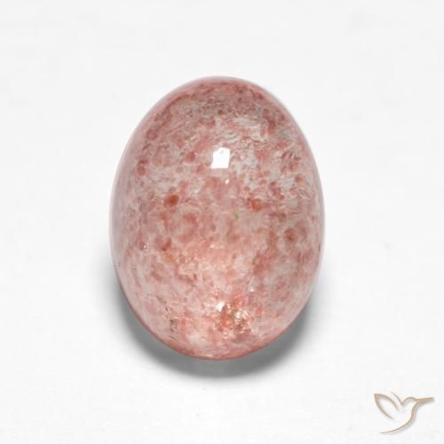 1.53ct Naturale Rosa chiaro Quarzo Fragola, Ovale, Traslucido