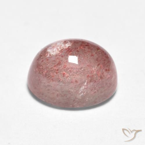Quarzo fragola Rosa medio naturale da 1.91 ct, Ovale, Traslucido