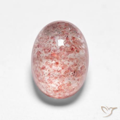 1.85ct Naturale Rosa chiaro Quarzo Fragola, Ovale, Traslucido