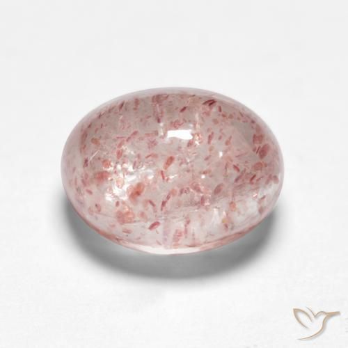 Quarzo fragola Rosa chiaro naturale da 2.04 ct, Ovale, Traslucido