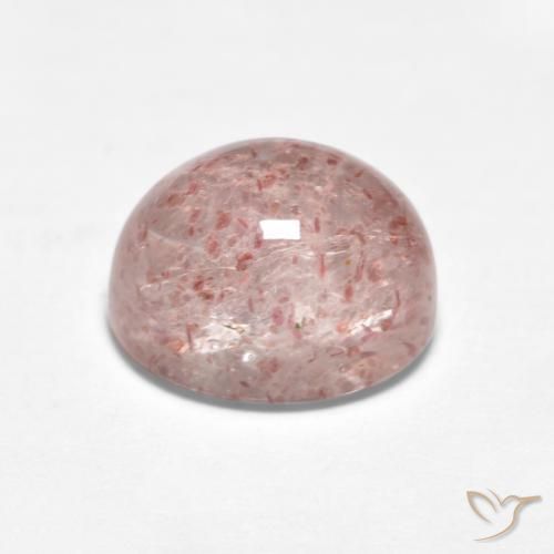 Quarzo fragola Rosa chiaro naturale da 2.04 ct, Ovale, Traslucido