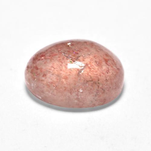 Quarzo fragola Rosa terroso naturale da 1.49 ct, Taglio ovale, Traslucido