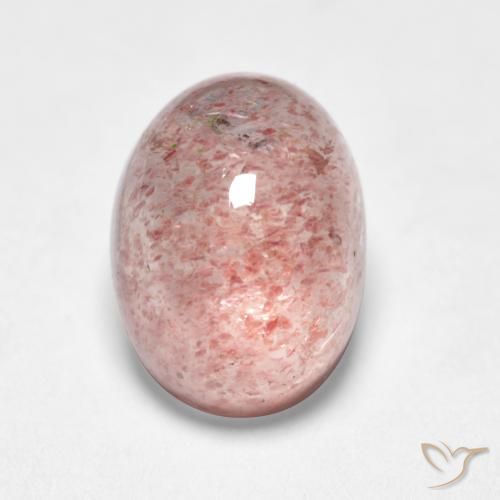 1.75ct Naturale Rosa chiaro Quarzo Fragola, Ovale, Traslucido