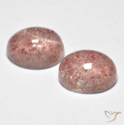 Gemme di Quarzo fragola Rosa chiaro naturale da 3.26 ct, Ovale, Traslucido
