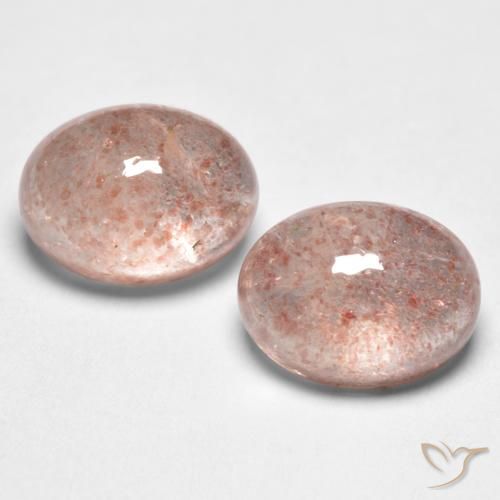 3.29ctw Naturale Rosa chiaro Quarzo Fragola, Ovale, Traslucido