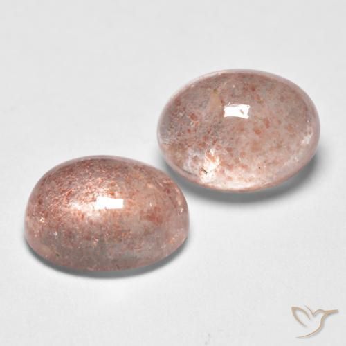 Gemme di Quarzo fragola Rosa chiaro naturale da 3.29 ct, Ovale, Traslucido