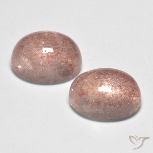 Gemme di Quarzo fragola Rosa chiaro naturale da 3.29 ct, Ovale, Traslucido
